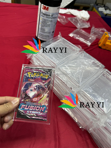 RAY YI Custodia Blister Portatile in Acrilico Ultra Trasparente Ecologico Riciclabile per <span class=keywords><strong>3</strong></span> Carte Pokémon Serie EX con Coperchio Magnetico - Product Image 6