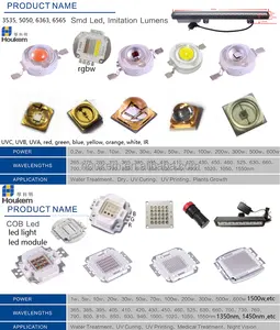 Led ir de alta potencia de 1w y 3w, 1300nm, 1350nm, 1345nm1500nm, 1550nm, 1600nm, 3535 smd, con placa pcb de estrella