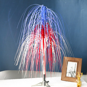 ต้นไม้ประดับตกแต่งแบบพู่ห้อยสีแดง ขาว น้ำเงิน สำหรับตกแต่งบ้านในวันชาติสหรัฐอเมริกา (4 <span class=keywords><strong>กรกฎาคม</strong></span>) - Product Image 1