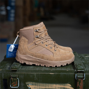 SF20 706 Desert Tan Suede <b>Hiking</b> <b>Boots</b> Waterproof Outdoor Tactical <b>Boot</b> All Seasons Men's Lace-Up High Top - Product Image 3