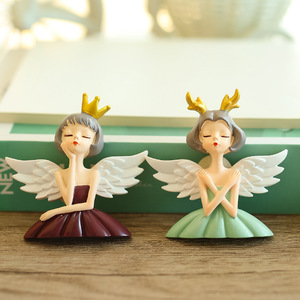 Figuras de Ángeles de Resina de Dibujos Animados Creativos, Adhesivos Autoadhesivos para Interruptores, Decoración de Pared para el Hogar, Adhesivos Decorativos de Estilo Nórdico - Product Image 3