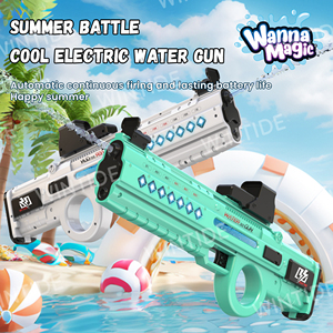 OEM ODM commercio all'ingrosso eselettrico pistole ad acqua per bambini all'aperto pistola ad acqua automatica PP giocattolo di plastica pistole - Product Image 3