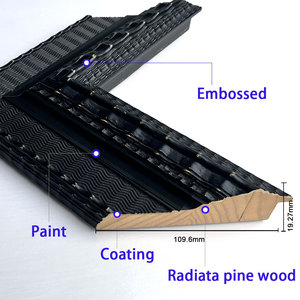 Personalizzazione all'ingrosso 8x10 12x16 A2 A1A3 A4 nero grande cornice in legno modanatura per Baby Family Pet <span class=keywords><strong>foto</strong></span> pittura a olio immagine - Product Image 3