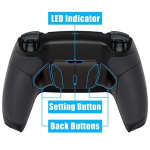Kit de Modificación RISE4 V3 con Empuñadura de Goma Negra, Placa de Reasignación, Botón Trasero y Carcasa Trasera para Control de PS5 - Product Image 3