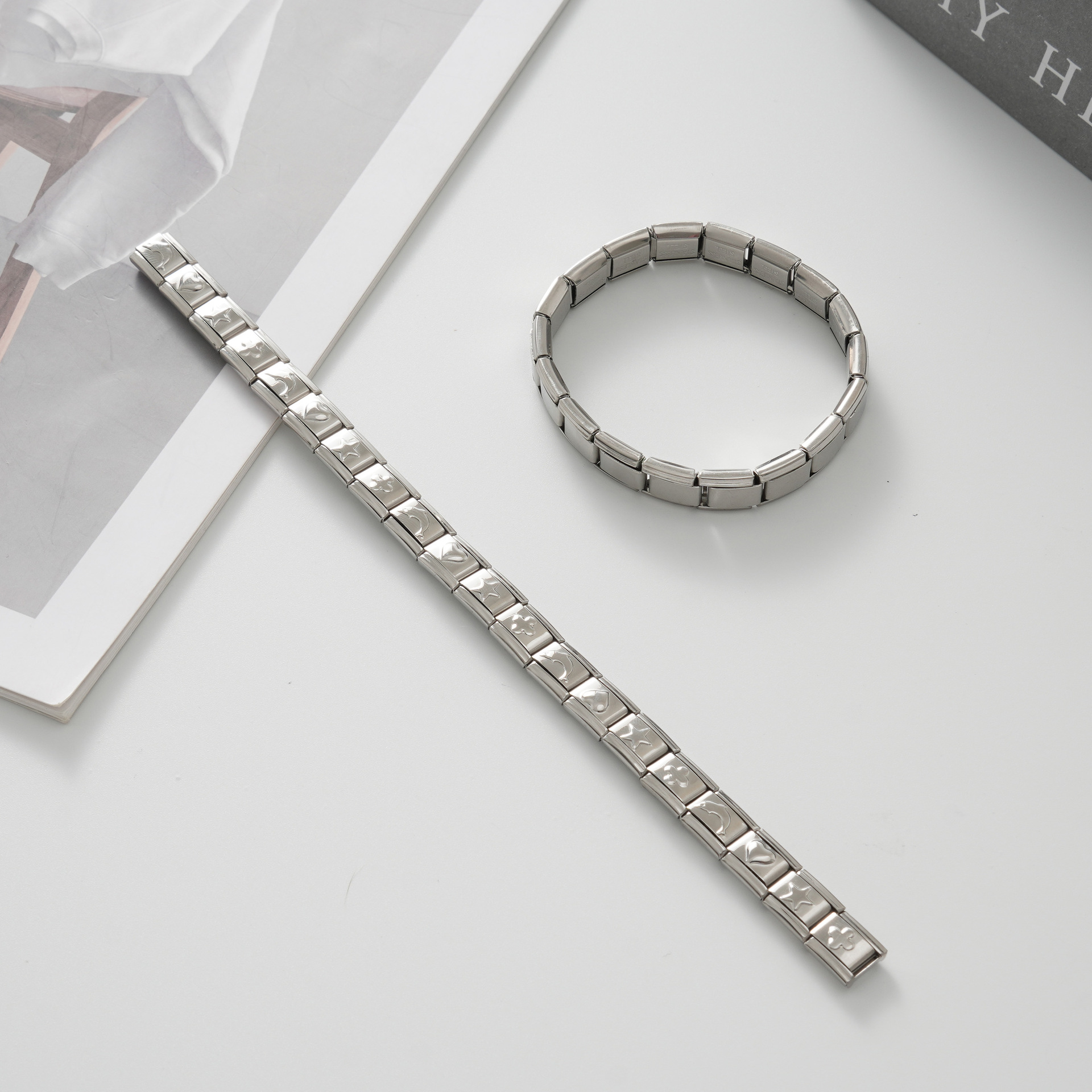 Steel-colored mixed pattern BD-72