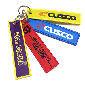 Cá nhân Keyring Airbus Móc Chìa Khóa hai mặt thêu Keychain tag hàng không cho các hãng hàng không thí điểm - Product Image 2