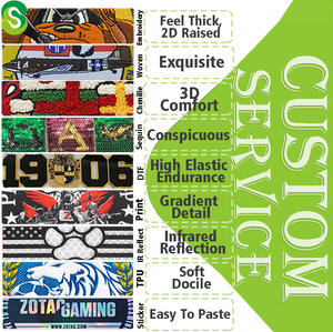 定制3d俄罗斯刺绣贴片钩环橡胶聚氯乙烯贴片战术聚氯乙烯贴片 - Product Image 4