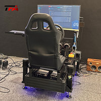 Simulateur profil aluminium volant personnalisé Cockpit simulateur de jeu de conduite superbe Cockpit avec vraie chaise course