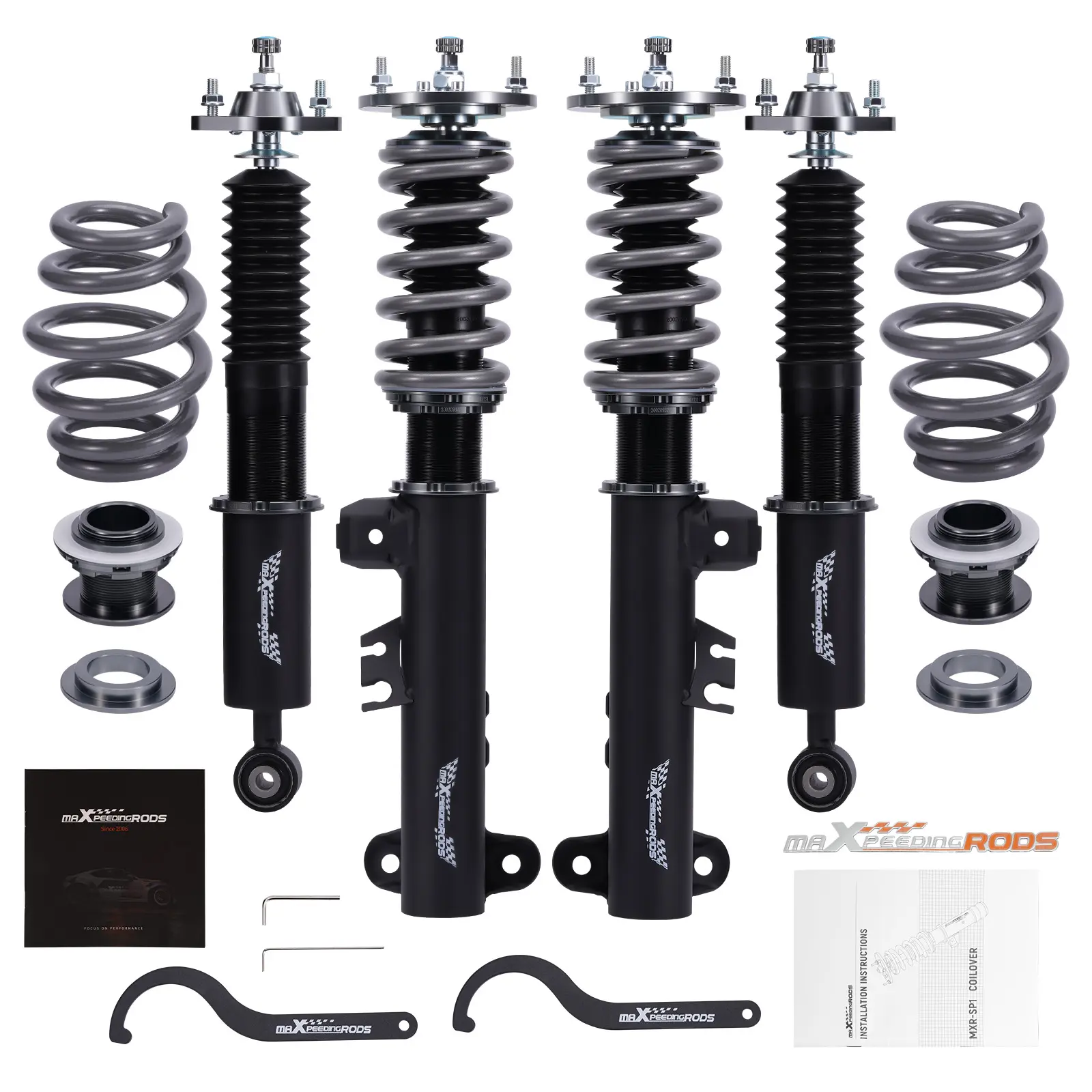 maXpeedingrods NEW Racing E36 Coilover Suspension Shocks For BMW 3 Sedan Coupe 316i 318i 320i 323i 325i 328i 318is 325is