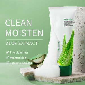 Gel de Granada de aloe natural, <span class=keywords><strong>limpiador</strong></span> facial, Limpieza Profunda, hidratante suave para <span class=keywords><strong>piel</strong></span> <span class=keywords><strong>seca</strong></span>, sin sabor a fruta, <span class=keywords><strong>limpiador</strong></span> de poros suave - Product Image 1