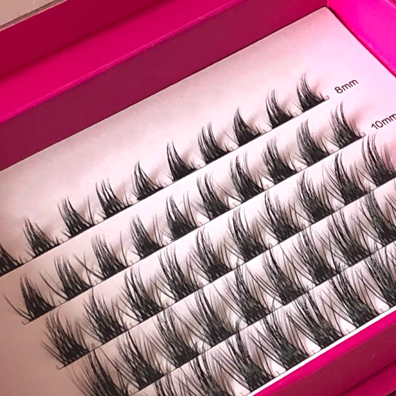 2021 Drop Verzending Gesegmenteerde Wimpers Groothandel Diy Lash Extensions Valse Wimpers Kits Met Aangepast Ontwerp