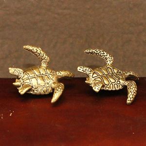 Handcrafted Carved 3D Metal Turtle Figurine Unique Home Decor Ornament for Special Occasions - Product Image 3