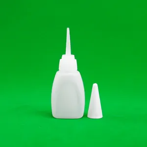 Bouteille vide en plastique liquide de colle Bouteille de colle super cyanoacrylate Bouteille en plastique HDPE avec bouchon