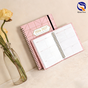 Cuadernos Promocionales al por Mayor con Tapa Dura, Impresión a Color, Encuadernación Espiral con Anillas y Correa Elástica - Product Image 4