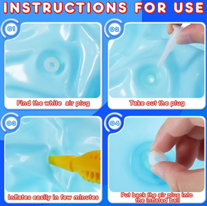 Pelotas hinchables <span class=keywords><strong>para</strong></span> exteriores Happy Jack con asas, bomba de aire, pelota de salto <span class=keywords><strong>para</strong></span> deportes <span class=keywords><strong>para</strong></span> hacer <span class=keywords><strong>ejercicio</strong></span> - Product Image 5