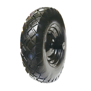 PU-1606 16 pouces 4.00-8 pouces Tondeuse À Gazon Jardin Panier PU Polyuréthane Mousse Ponction Preuve Plat Livraison Chariot De Pneu Brouette De Roue - Product Image 5