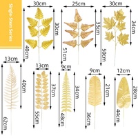 Feuilles de tournesol artificielles dorées, tiges florales en soie plastique réalistes, 30-100 cm, décoration intérieure pour mariage
