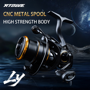 Mulinello da Pesca RTBLUE Nuovo Modello DLY/<span class=keywords><strong>LYS</strong></span>, Rapporto di Velocità 5.1:1/6.3:1, Sistema di Trazione, Potenza Massima 15Kg, Bobina Finemente Lavorata - Product Image 1