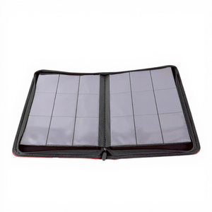 Raccoglitore per Carte Collezionabili YAGELI in Pelle PU Nera con 9 Tasche, OEM ODM, Etichetta Privata, Produttore all'Ingrosso - Product Image 1