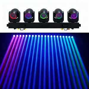 Luz Móvil de Cabeza Giratoria 5-Tornado RGBW 60W 540 ° Luz de Escenario DMX512 con Efecto de Desplazamiento X para Discotecas - Product Image 1