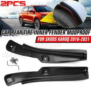 2 Pièces Garde-boue intérieur arrière de voiture anti-salissure pour Skoda Karoq 2016-2021, Accessoires de protection anti-salissure, Tapis avant, Modification - Product Image 1
