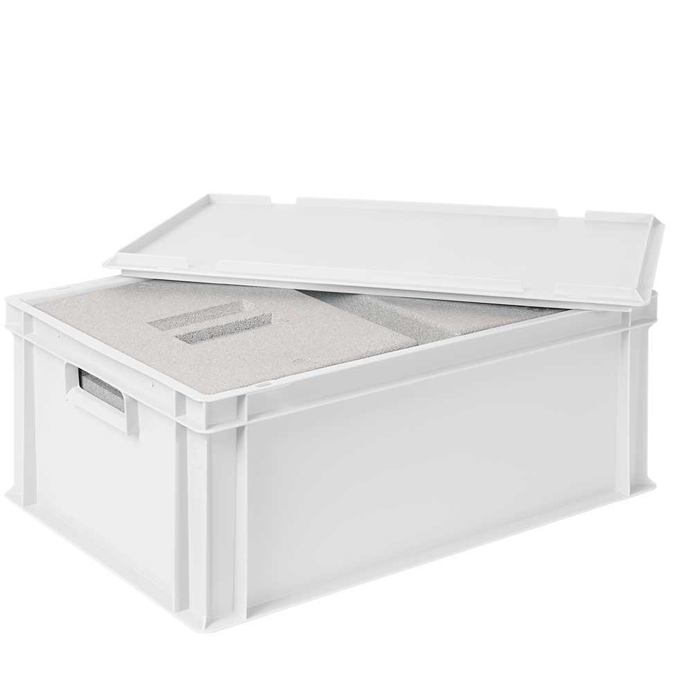 2 EPS-Thermoboxen in Eurobox with Lid 600x400x220 Mm White Thermal Equipment
