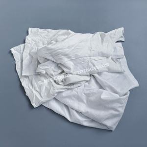 Trapos de algodón blancos reutilizados de 10 kg, 25 kg, 50 kg, trapos de camiseta reutilizados, trapos de limpieza, trapos blancos 100% algodón. - Product Image 1