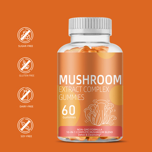 Complément alimentaire végétalien à base de champignons pour la santé cérébrale, marque privée OEM, Super Brain Booster, bonbons gélifiés pour adultes, 60 unités, durée de conservation de 2 ans - Product Image 4