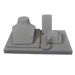 Présentoirs de Comptoir Haut de Gamme Gris Antique Élégants pour Bijoux – Ensembles de Présentoirs à Bijoux pour Magasin - Product Image 4