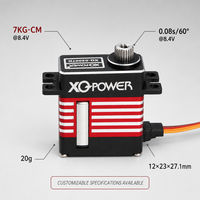 Servomoteur numérique micro sans noyau pour hélicoptère RC, 7 kg, programmable, boîtier tout aluminium, haute vitesse, 8,4 V, engrenage en acier inoxydable
