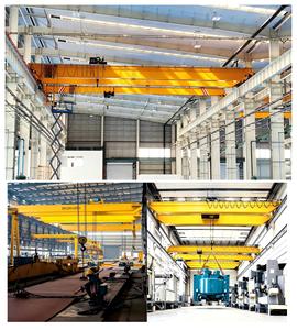 Pont roulant européen à double <span class=keywords><strong>poutre</strong></span> 20T à faible hauteur de levage, VFD, faible charge par roue, modulaire, pour la réaménagement de vieilles usines de fabrication - Product Image 2
