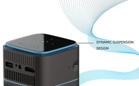 Projecteur de cinéma maison intelligent Yinzam P22 Mini DLP, décodage HD 4K, LED, batterie puissante, WiFi, BT, Android, mise au point automatique, courte portée