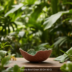 Ciotola Verde Daterra 20 Cm 60 Cl, Piatto di Servizio in Ceramica a Forma di Foglia - Product Image 3