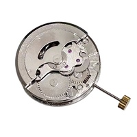 Montre mécanique entièrement automatique avec mouvement 7120, calendrier simple, boîtier en métal et bracelet en acrylique