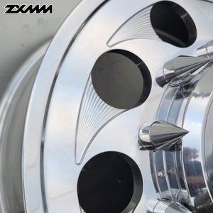 Jantes forgées de luxe chromées polies à déport profond, sur mesure 8x200 8x165.1 22 24 26 28 <span class=keywords><strong>30</strong></span> pouces pour Ford F350 F450 Dordge - Product Image 2
