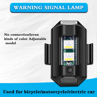 Luz Led Flash de navegación para vehículo todoterreno, lámpara de señal de vuelo, recargable, para motocicleta y bicicleta