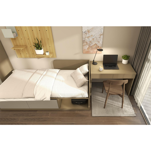 Suite personalizzata appartamento <span class=keywords><strong>due</strong></span> camere <span class=keywords><strong>da</strong></span> <span class=keywords><strong>letto</strong></span> e <span class=keywords><strong>due</strong></span> letti singoli Per <span class=keywords><strong>camera</strong></span> con armadio scarpiera armadio scrivania doccia - Product Image 2