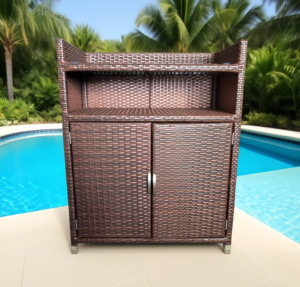 <span class=keywords><strong>Armoire</strong></span> de rangement pour piscines intérieures Yoshen, résistante à l'eau, en <span class=keywords><strong>résine</strong></span>, porte-serviettes pour piscine extérieure, <span class=keywords><strong>armoire</strong></span> de rangement pour patio <span class=keywords><strong>extérieur</strong></span> - Product Image 2