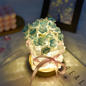 Timjay fai da te albero <span class=keywords><strong>di</strong></span> natale fiaba <span class=keywords><strong>luce</strong></span> notturna festa <span class=keywords><strong>di</strong></span> nozze decorazione camera da letto regalo festa della mamma LED <span class=keywords><strong>luce</strong></span> da tavolo rosa - Product Image 5