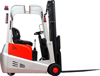 Chariot élévateur électrique compact 0,5 tonne 1,5 tonne 2,5 tonne, trois ou quatre roues, utilisation simple