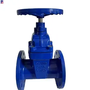 2024 China manufacturer PN 16 Gate Valve Industrial valve BS5163 cast iron ductile iron rubber seal flange gate valve