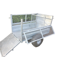 Remorque utilitaire agricole galvanisée | Remorque à cage à essieu simple ou tandem de taille personnalisée pour usage agricole