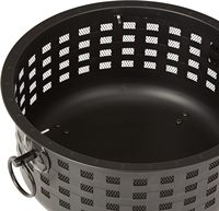 Brasero d'extérieur en acier rond de 27 pouces For Basics, peint, facile à assembler