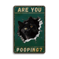 Usine décor beaucoup de choix mignon chat métal Plaque signe Vintage étain Art signe décor à la maison étain signe