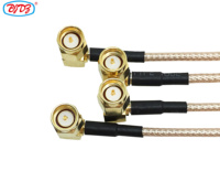 Connecteurs mâles et femelles 50 Ohm SMA/N Type/MCX/MMCX/TNC/BNC/UHF/FME/QMA à 90 degrés pour assemblage de câbles RF RG316