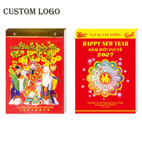 Calendario Vietnamita Personalizado 2027, 365 Días, Calendario Lunar Diario de Pared, Calendario Chino Feng Shui