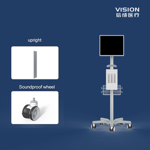 Chariot de dispositif médical de conception industrielle moderne en Chine avec support de roue IV en alliage d'aluminium à hauteur fixe pour tablette <span class=keywords><strong>iPad</strong></span> dans les hôpitaux - Product Image 4
