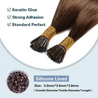 Extensions de cheveux I-Tip en gros, double épaisseur, 100% Remy, vierges, blondes, extensions de cheveux humains I-Tip