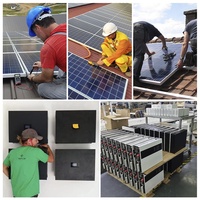 Solarenergiesystem 10kW 12kW 15kW Hybrid-Heimgebrauch-Kit Generator Solarstromstation