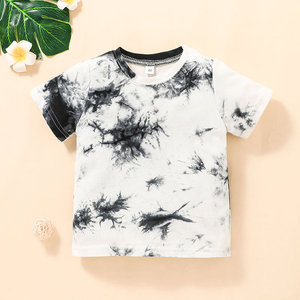 Conjunto de 2 Piezas de Ropa de Verano para Bebé Niño 2022, Pantalones Cortos y Camiseta de Manga Corta con Estampado Tie Dye - Product Image 2
